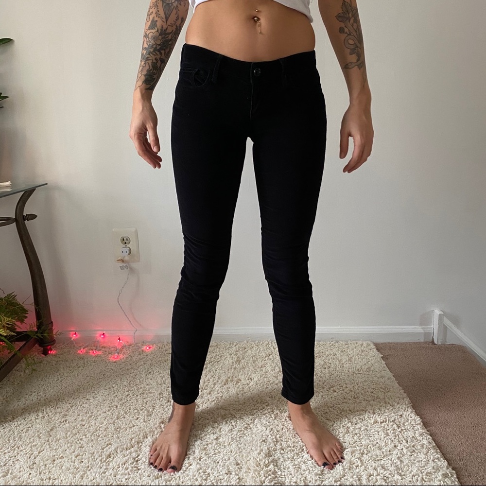 Black corduroy pants (XS, 25-26” waist)